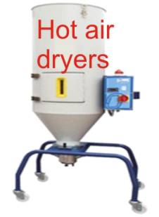 Hot air dryers